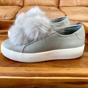 Steve Madden Faux Fur Pom Pom Shoes